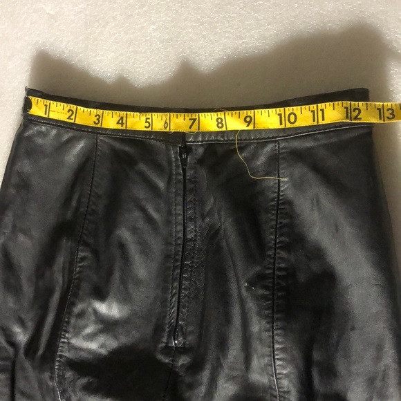 B B Dakota 100% Leather Skirt -Sz 7/ 8 - Picture 13 of 16